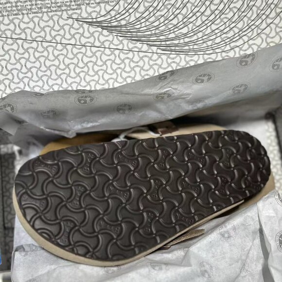 Birkenstock Boston Wome Taupe Suede Leather Soft Footbed New w/box Narrow/Wide - Picture 6 of 10